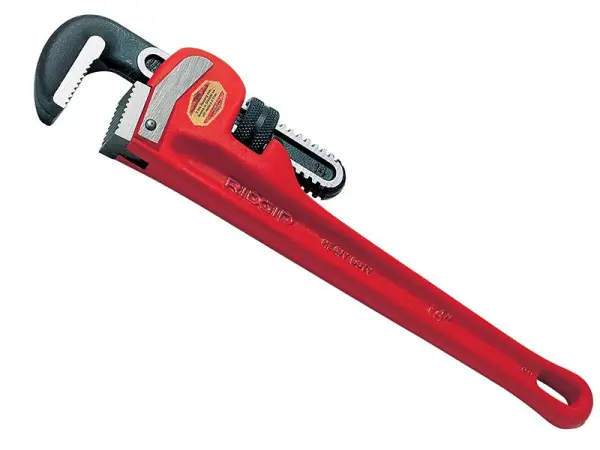 RIDGID 헤비듀티 스트레이트 파이프 렌치, 450mm (18인치), 주철