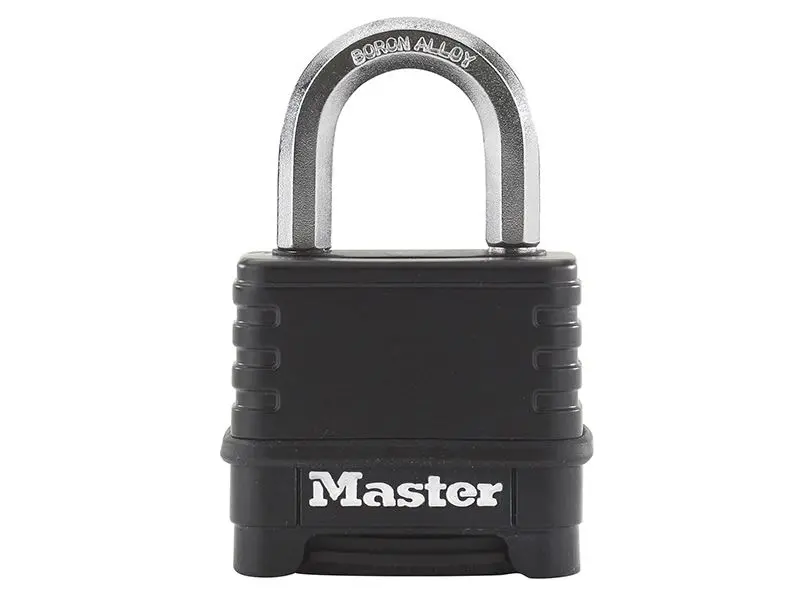 Master Lock Excell 4-cijferig Combinatieslot, 50mm, Zwart