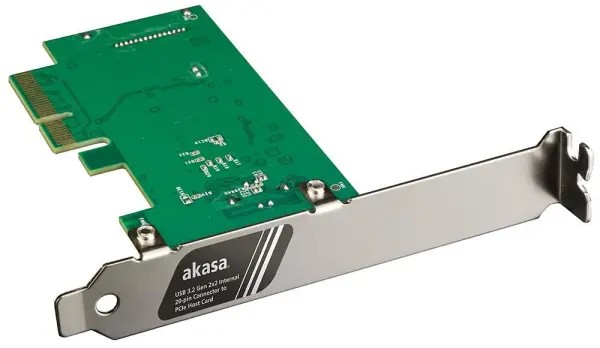Akasa Internal USB 3.2 Gen 2x2 20Gbps PCI-E Expansion Card