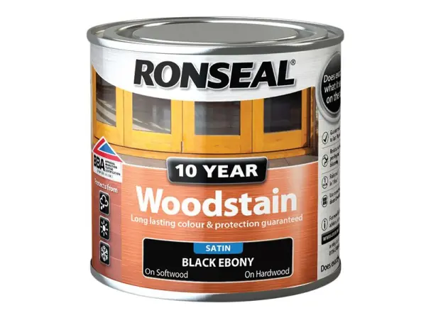 Ronseal Holzschutzlasur 10 Jahre Ebony 250ml