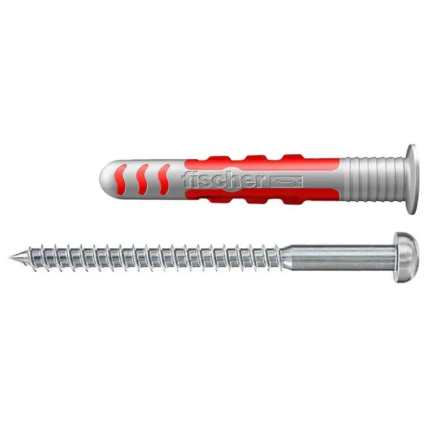 FISCHER FIXINGS DuoSeal Wall Plugs with Screws for Wet Areas - 8mm x 48mm