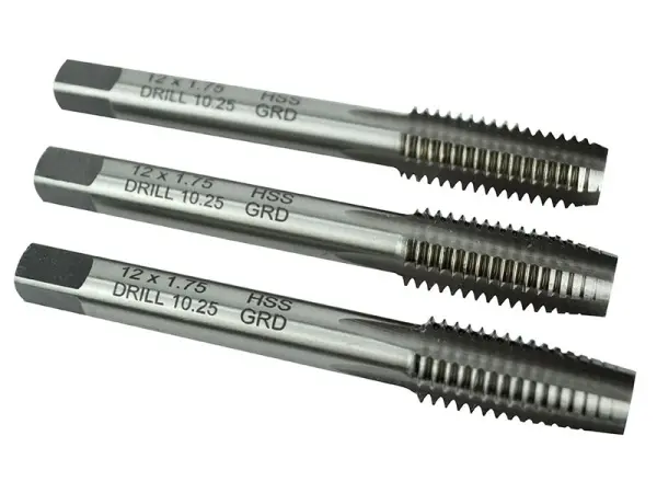 Faithfull סט מברגי חתך M12 x 1.75, 3 חלקים