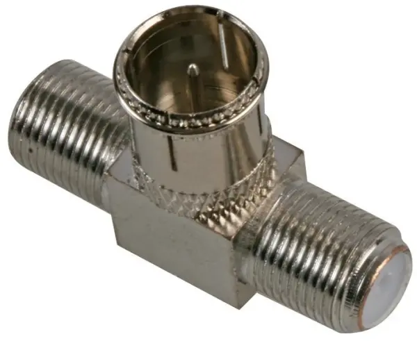 Pro Signal - Adaptateur coaxial 2x Femelle F vers Mâle F en laiton