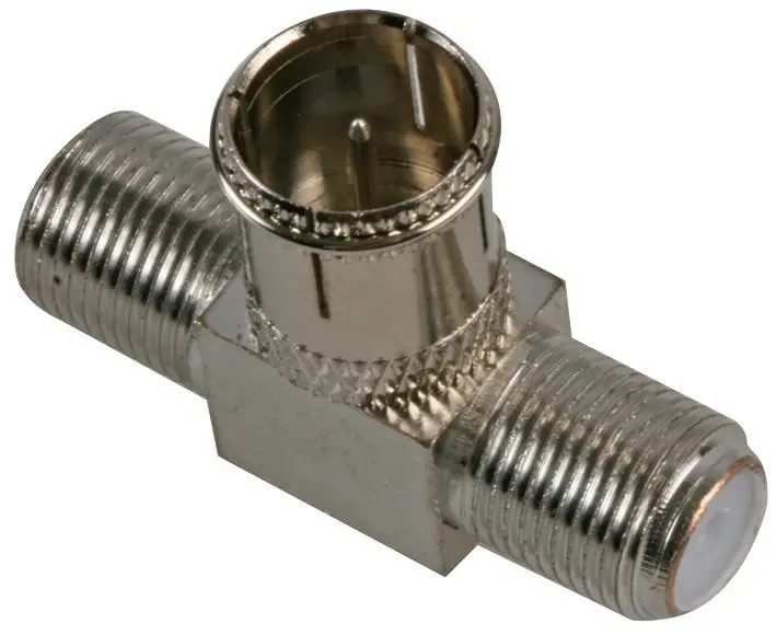 PRO SIGNAL 2x F Vrouw naar F Man Messing Coaxiale Adapter