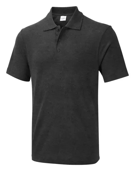 Uneek Unisex - Polo UX, 50% Polaistéar 50% Cadás, Charcoal, 5XL