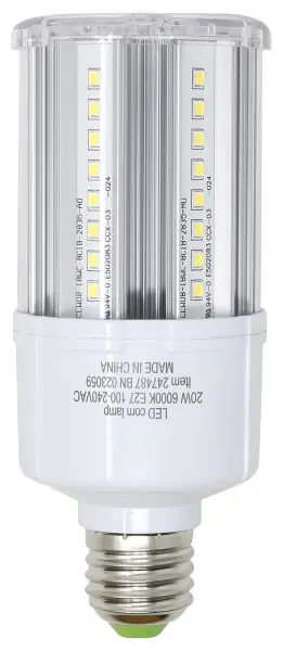 Bright Source 20W LED Corn Bulb, E27, 6000K, 2250lm