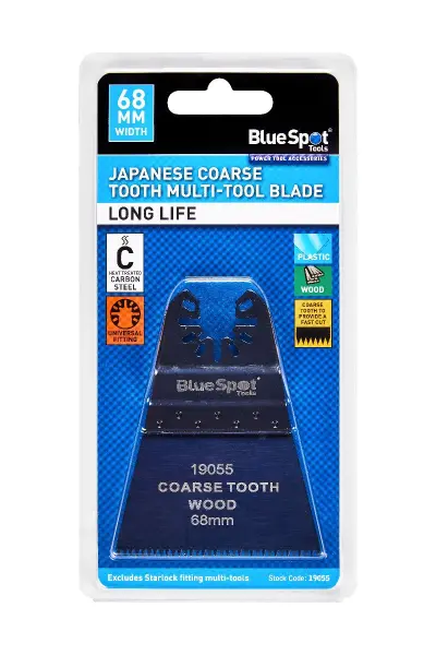 Blue Spot Tools 68毫米 日式粗齒多用途刀片