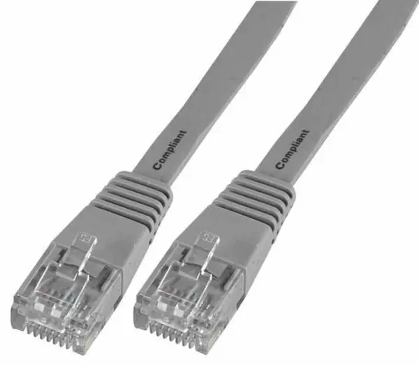 Pro Signal Cabo Ethernet Cat5e LSOH Plano, 0.5m Cinza
