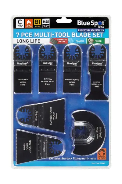 Blue Spot Tools 7件装多功能工具刀片套装