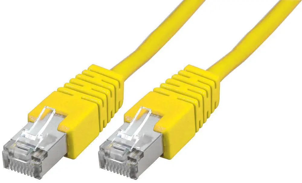PRO SIGNAL RJ45 Cat5e S/FTP Καλώδιο Ethernet, 0.2m, Κίτρινο