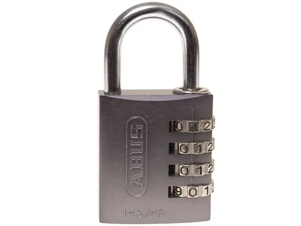 ABUS Lucchetto a Combinação in Alluminio 145/40, Titanio, 40mm