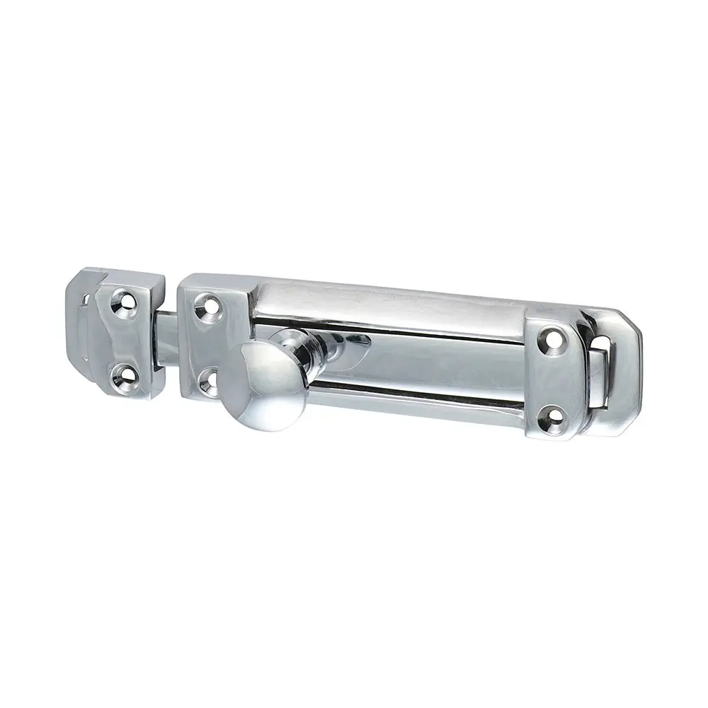 Timco Contract Flat Section Bolt, Polished Chrome, Brass, 210 x 35mm