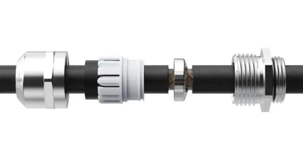 SPRINT EMC Brass Cable Gland, M40, 16-28mm Cable Range