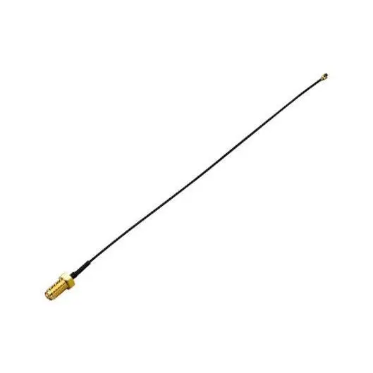 TAOGLAS SMA Bulkhead Jack to 90 Degree U.FL Plug, 50 Ohm Coax Cable, 200mm - 1.13mm
