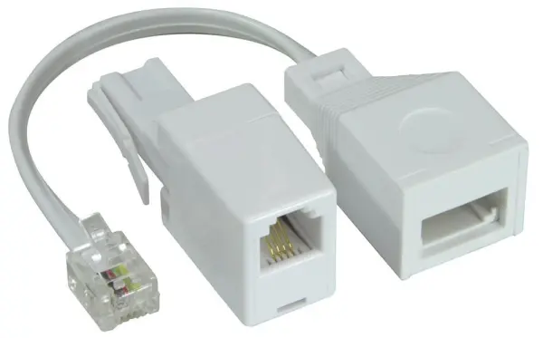 ELECTROVISION UK/US Telephone Adaptor Twin Pack