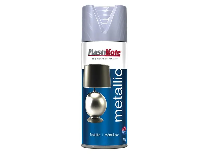 PlastiKote Metallic Spray Paint - Pewter, 400ml