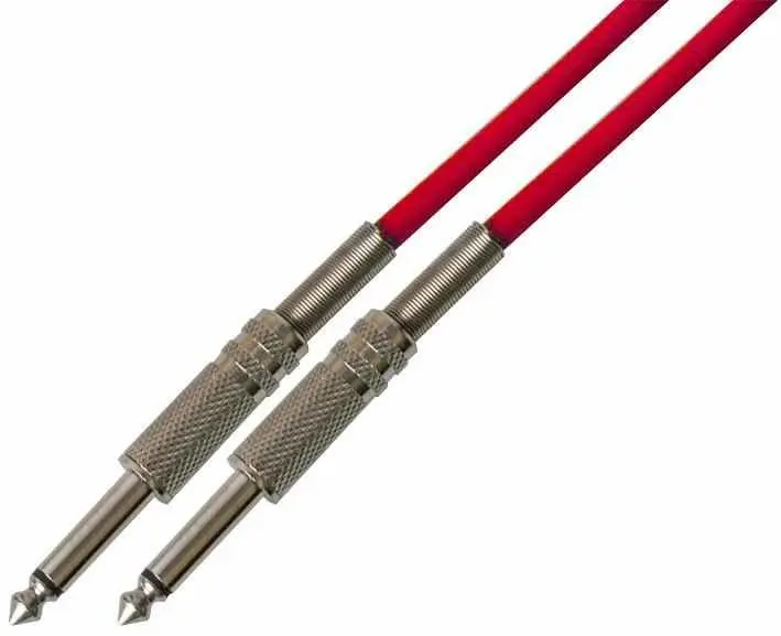 Pulse 6.35mm Mono Jack Lead, 5m Red