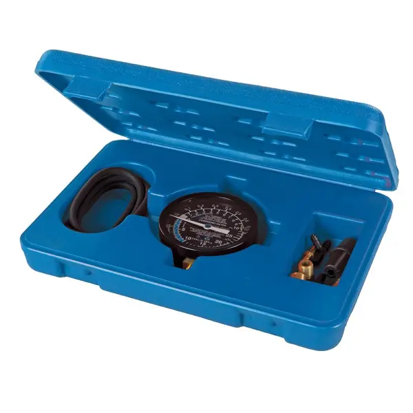 Silverline - Μετρητής Κενώσεως και Πίεσης Καυσίμων, 0-10psi/0-25Hg