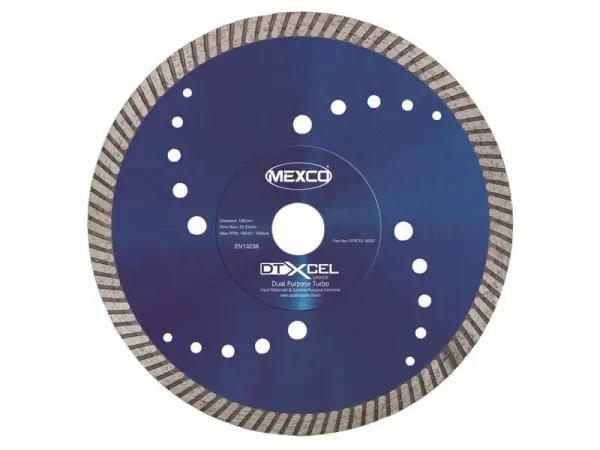Mata Gergaji Berlian Turbo Dwiguna XCEL MEXCO 180x22mm