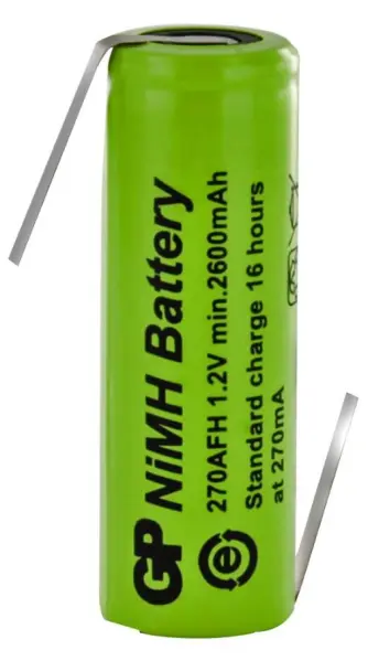 GP Industrial NiMH Rechargeable Battery 2.6Ah with Tags