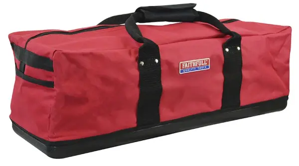 Faithfull 지퍼 탑 하드 바텀 홀딩백, 폴리에스터, 61cm
