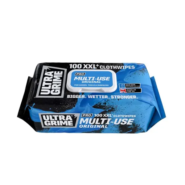 UltraGrime PRO Multiuse Cloth Wipes 100 Pack