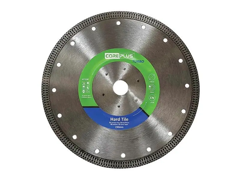 CorePlus HT230 Turbo Diamond Blade for Hard Tiles, 230mm