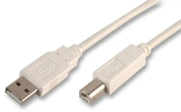 Câble USB PRO SIGNAL A vers B, 1,8m, Blanc, USB 2.0