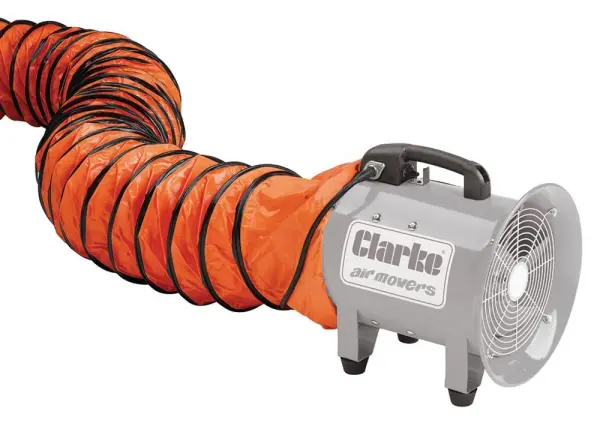 Clarke 8 Inch Orange PVC Duct for CAM200B, 5m