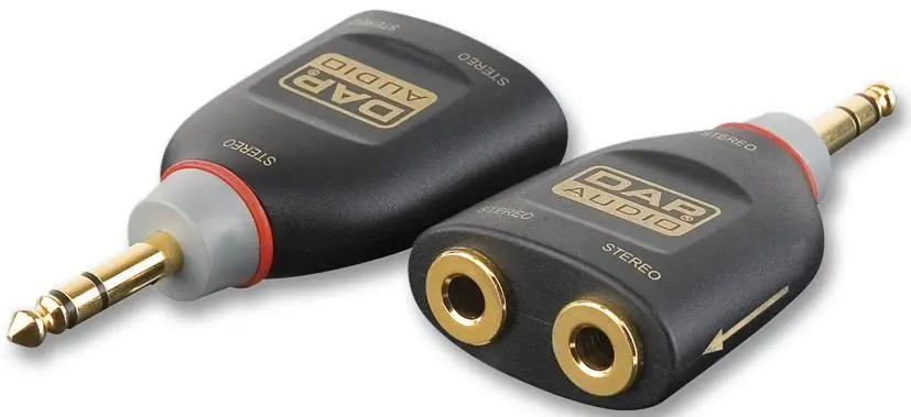 Adaptateur Jack Stéréo Femelle vers Mâle XCALIBER 6,35mm, Doré