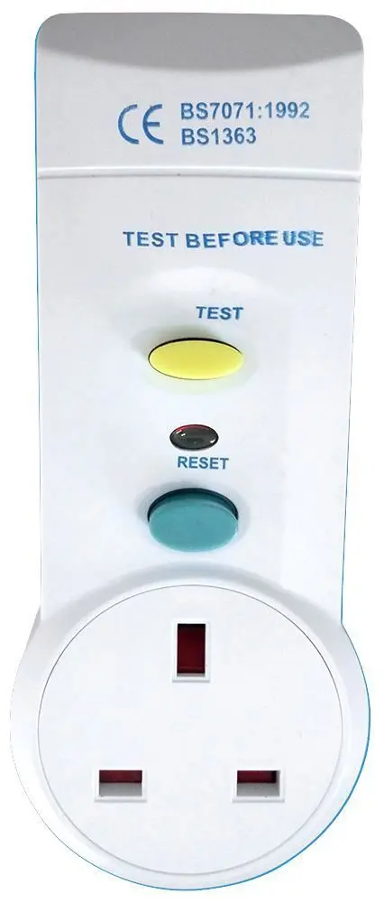 Adaptador RCD de Encastrar PRO ELEC, 13A, 30mA