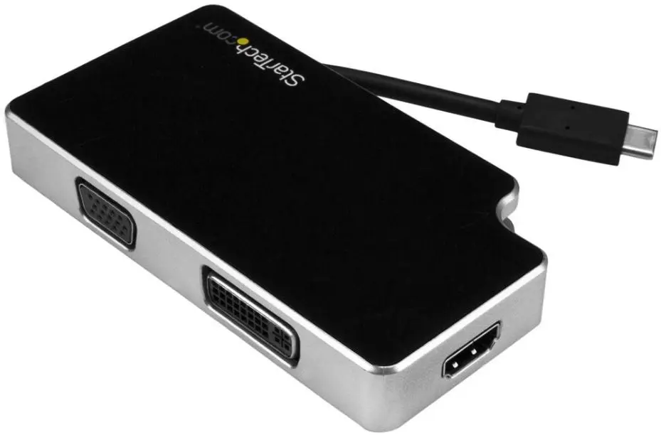 STARTECH USB-C naar VGA/DVI/HDMI 4K Reisadapter