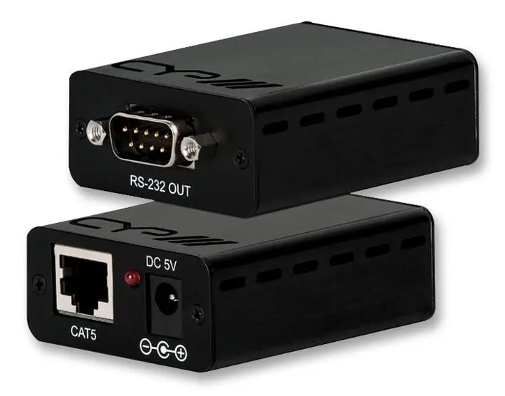 CYP RS232 제어 확장기 세트, Cat5/6 케이블, 250m 지원