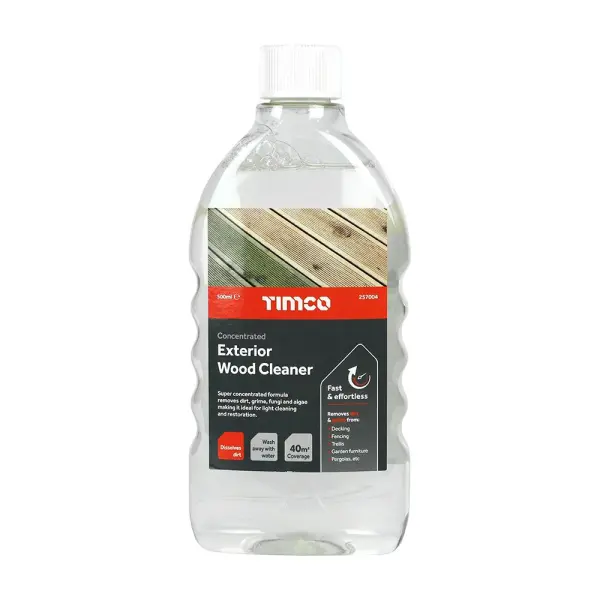 Timco - Nettoyant concentré pour bois extérieur 500ml