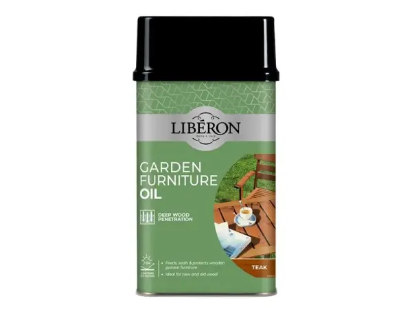 Liberon Garden Furniture Oil, Teak, 500ml