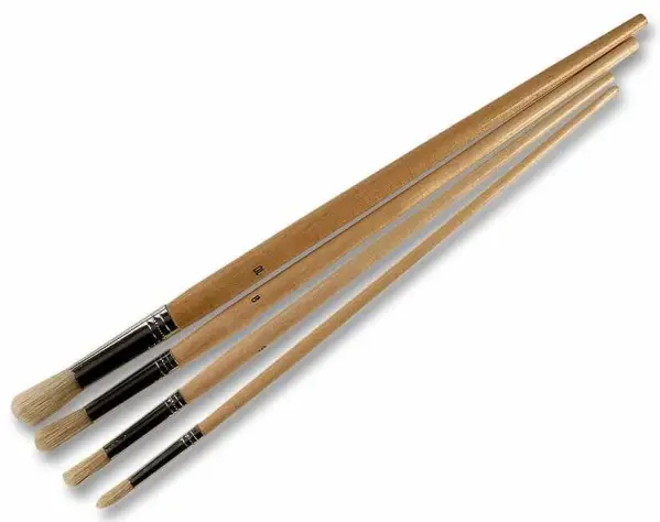 Rodo Σύνολο 4 Πινελάκια Round Fitch, Professional