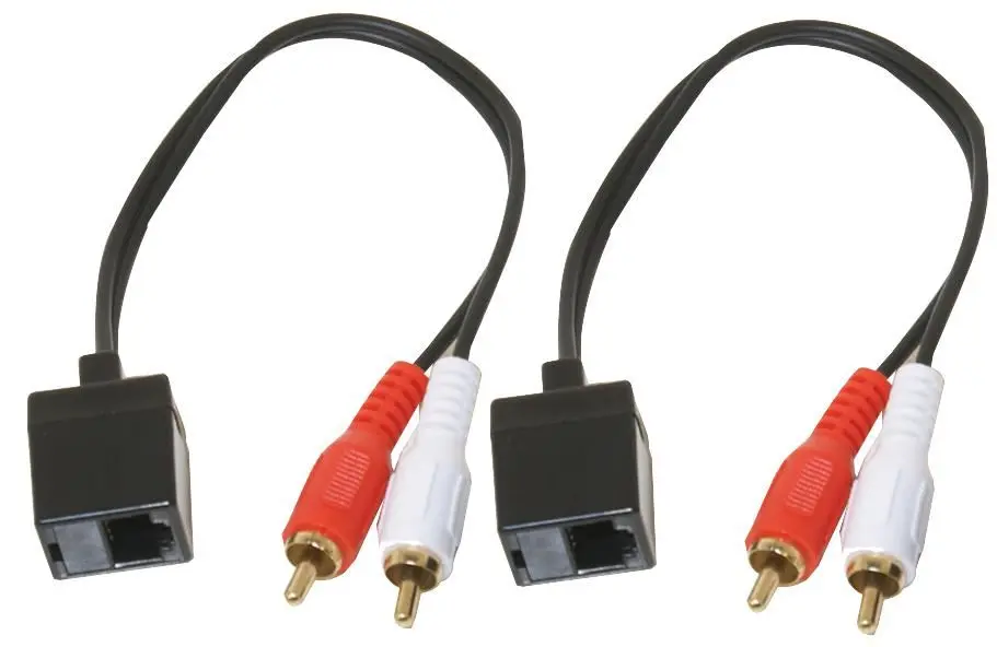 KEENE ELECTRONICS RCA Audio Extender via Cat5/6, Bereik 100m