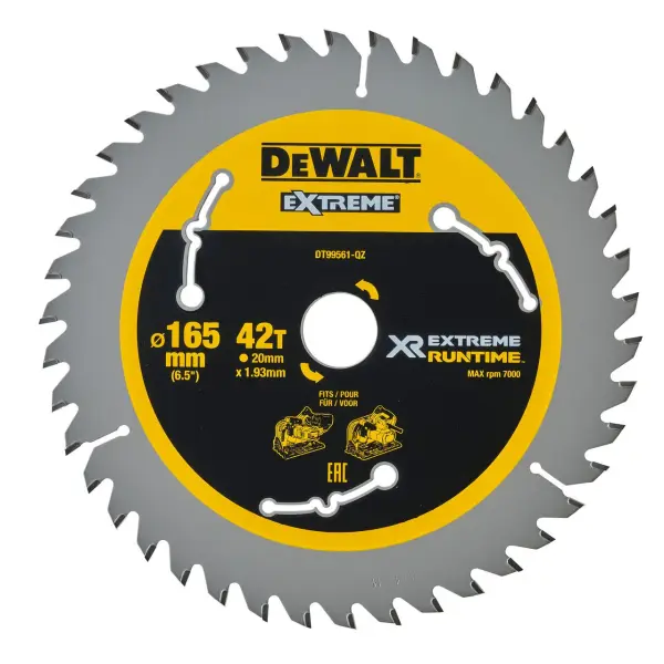 DeWalt DT99561 Extreme Runtime Multi-Purpose Mitre Saw Blade 165mm x 20mm