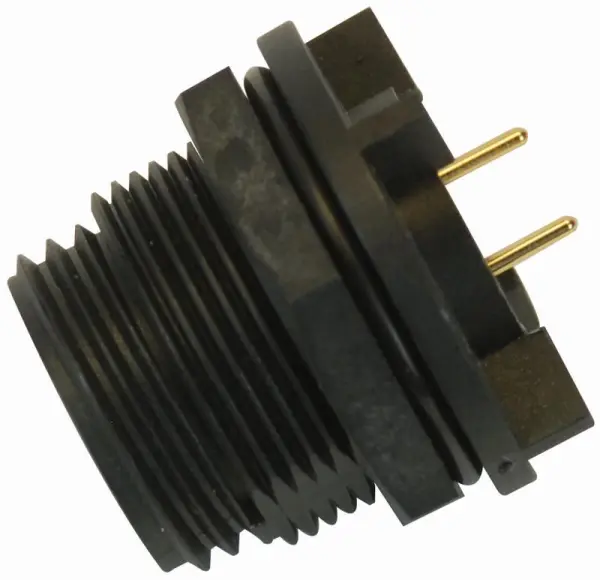 BULGIN 2極PCBプラグ IP68 銅接点