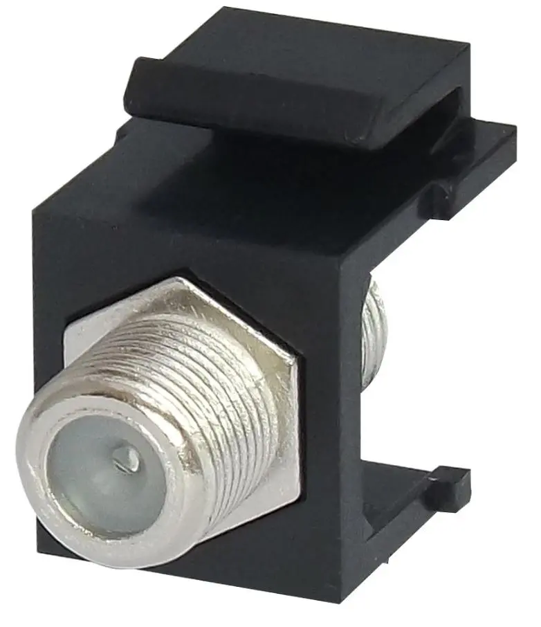 TUK Conector Keystone Acoplador F, Negro
