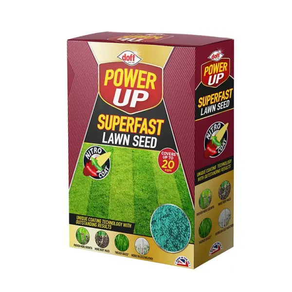 Doff Power Up Superfast Lawn Seed with Nitrocoat 500g