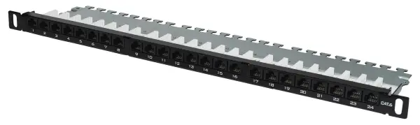 TUK LTD 24 Port Cat6 RJ45 Patch Panel 0.5U