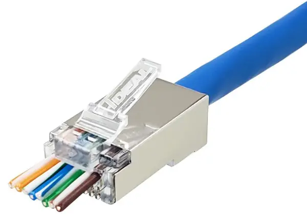 IDEAL-TEK RJ45 Feed-Thru Plugs Cat5e XL Cables Pack of 25