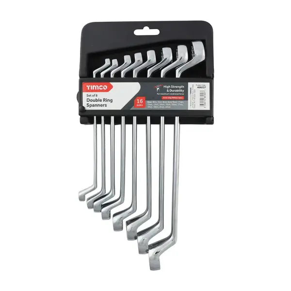 Timco Double Ring Spanner Set, 8-Piece