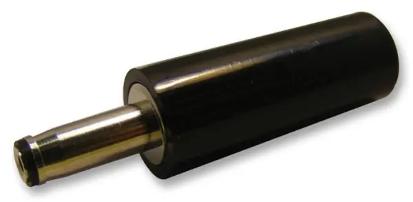 MULTICOMP PRO 1,4mm DC-stekker, 500mA, Zwart, Vernikkeld