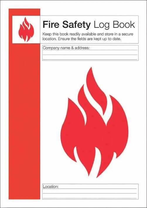 RARAION A4 Fire Safety Log Book