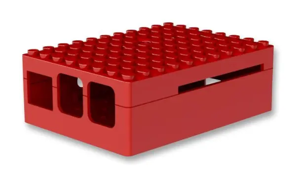 MULTICOMP PRO Pi-Blox Θήκη Raspberry Pi, Κόκκινη, ABS, Συμβατή με LEGO®