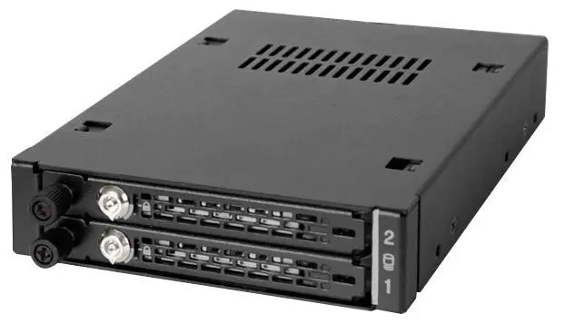 ICY DOCK ToughArmor EX 2x 2.5-inch SATA/SAS Mobile Rack with Key