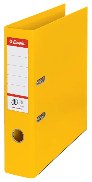ESSELTE No.1 A4 Lever Arch File, 500 Sheet Capacity - Yellow