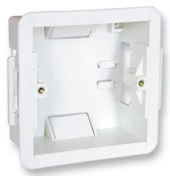 PRO ELEC Single 35mm Dry Lining Box, PVC